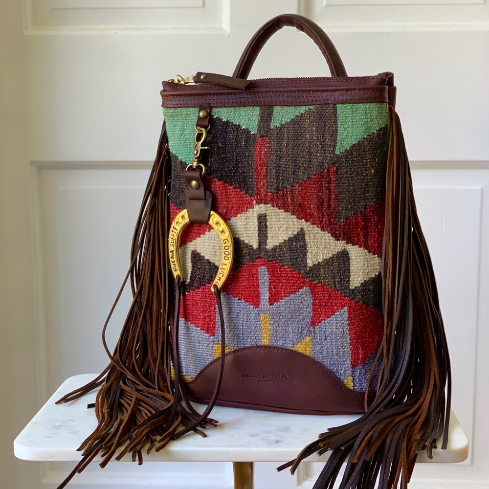 Leucadia Leather Kilim Backpack